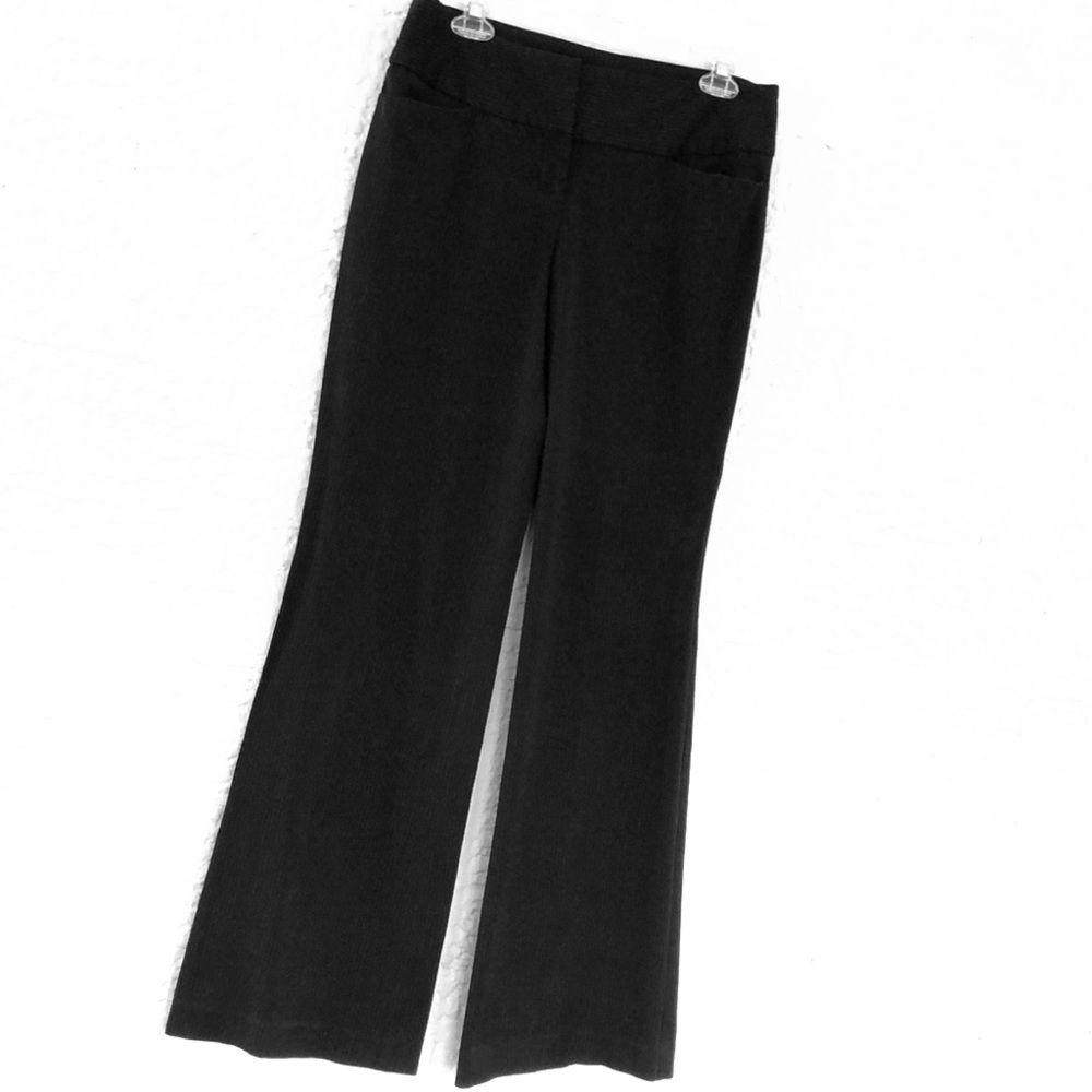 Black/white pinstripe Editor Pants